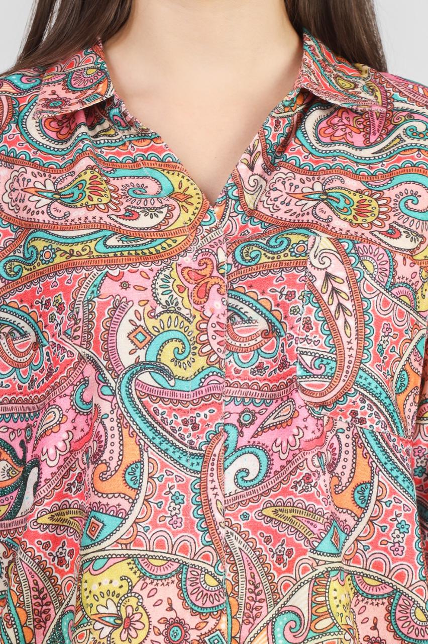 Pink Paisley Co-ord Set