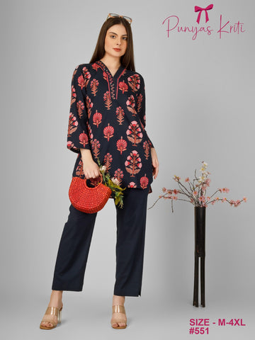 Noir Blossom Co-ord Set