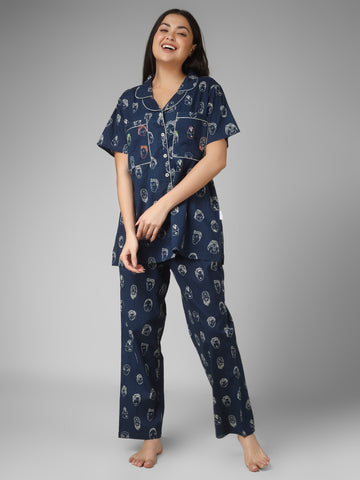 Indigo Ease – BRA FREE Comfort Nightsuit