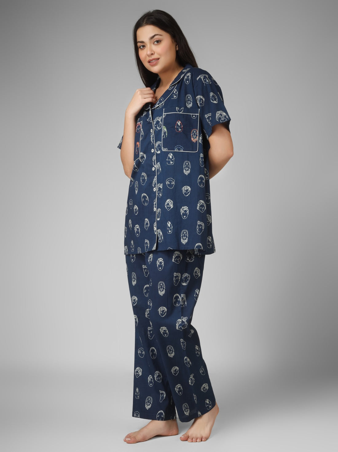 Indigo Ease – BRA FREE Comfort Nightsuit