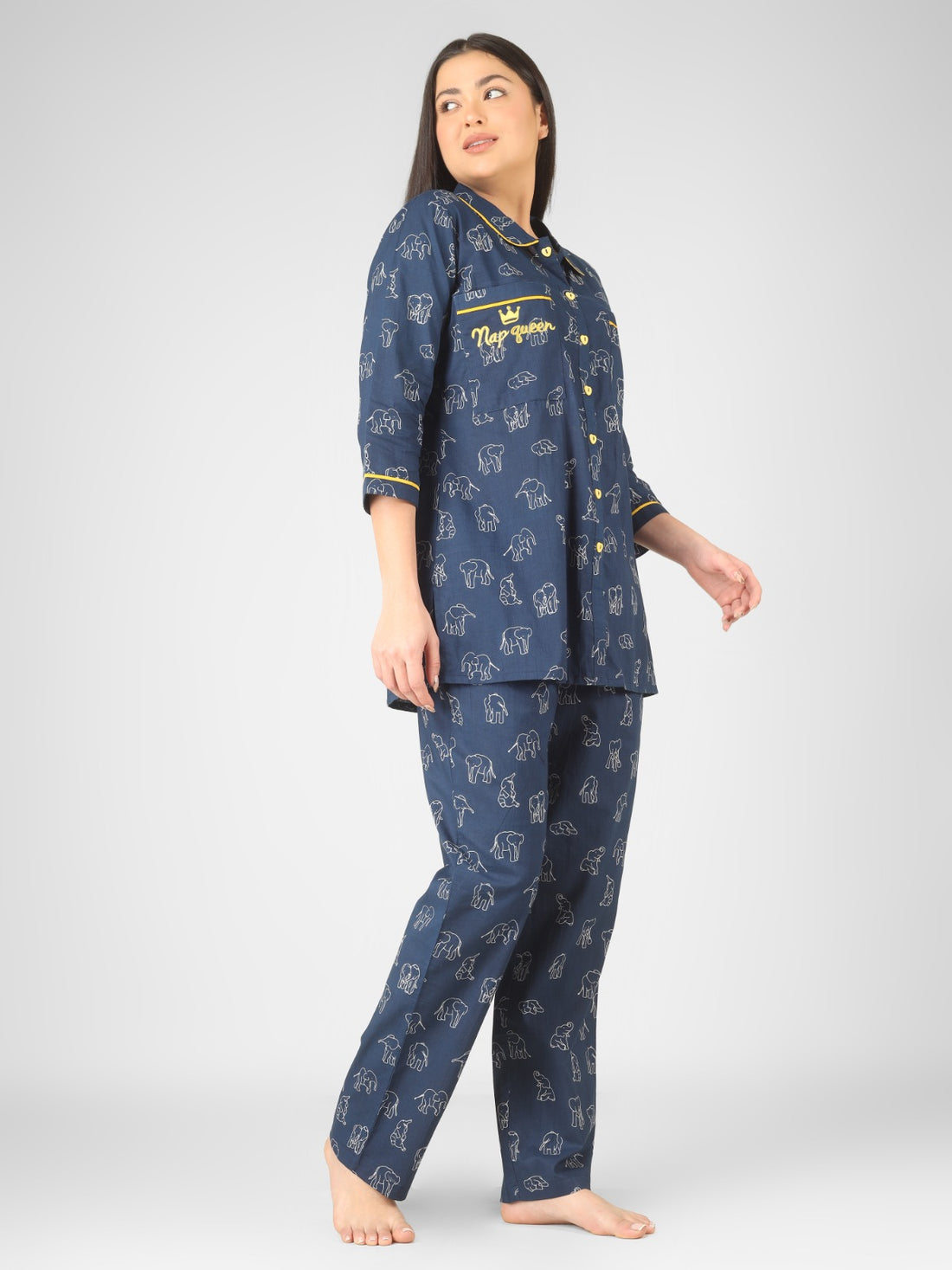 Indigo Sunshine – BRA FREE Comfort Nightsuit