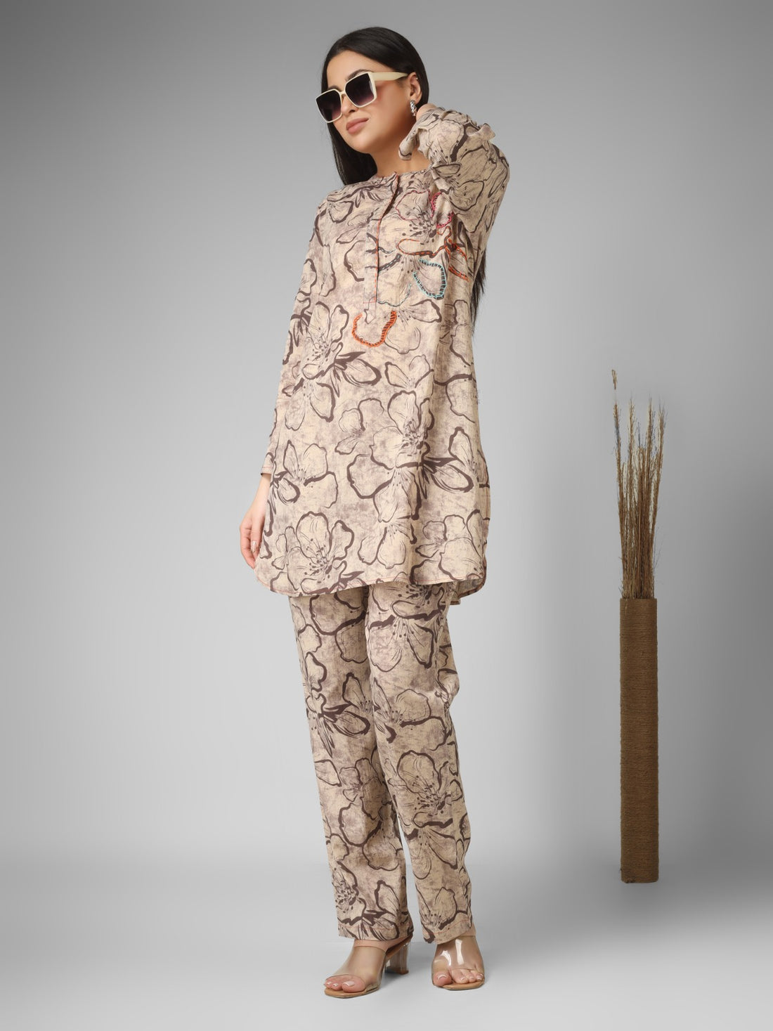 Sand Bloom Organic Cotton Printed Co-ord Set