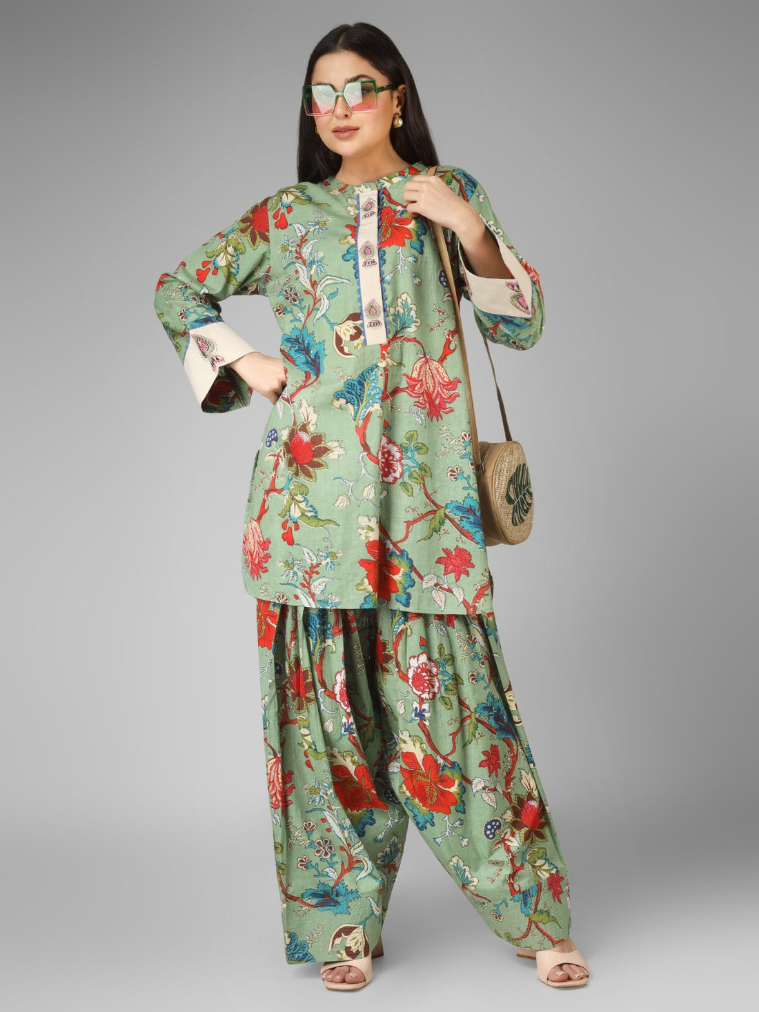 Jhumka Grace Organic Cotton Farshi Co-ord Set