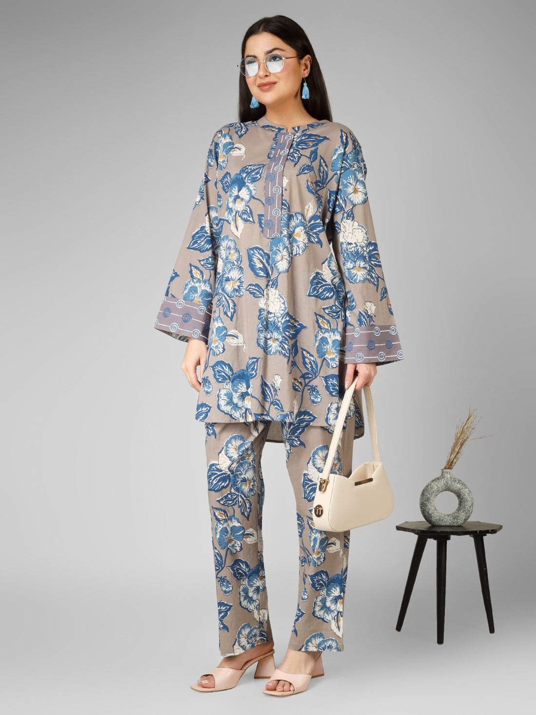 Indigo Jalebi Garden Set