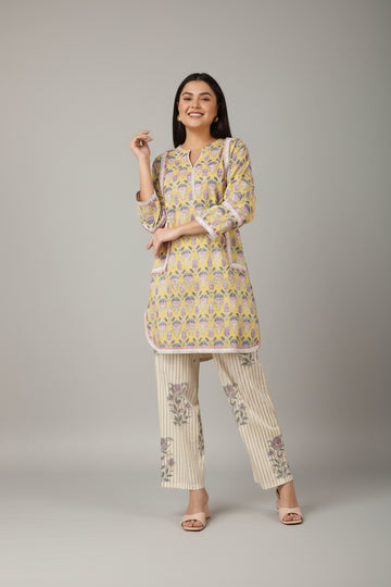 Lemon Blossom Lace Co-ord Set