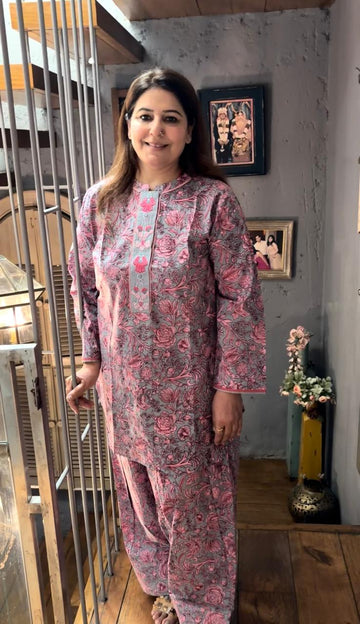 Gul Bahaar Farshi Co-ord Set